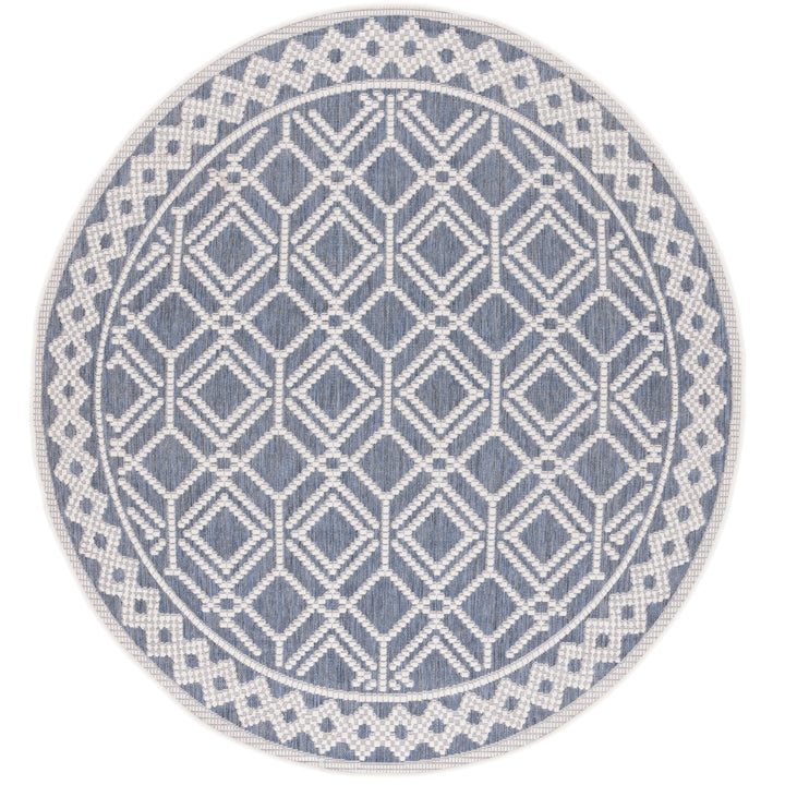 SAFAVIEH Martha Stewart Outdoor MSRO374F Grey/ Ivory Rug Image 3