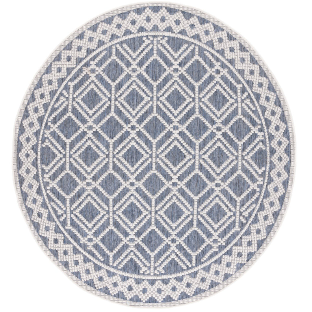 SAFAVIEH Martha Stewart Outdoor MSRO374F Grey/ Ivory Rug Image 1