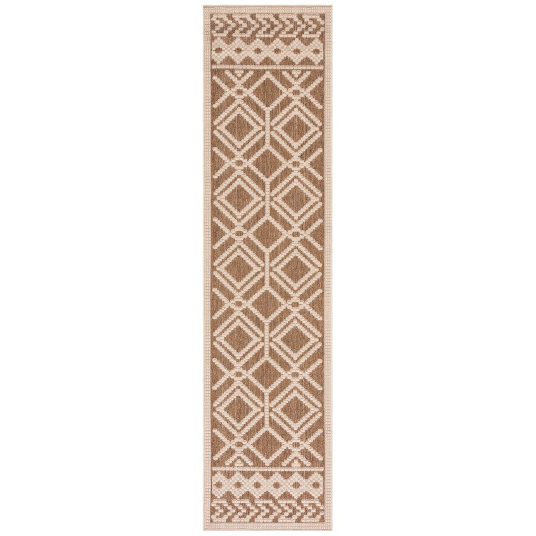 SAFAVIEH Martha Stewart Outdoor MSRO374B Camel/ Beige Rug Image 1