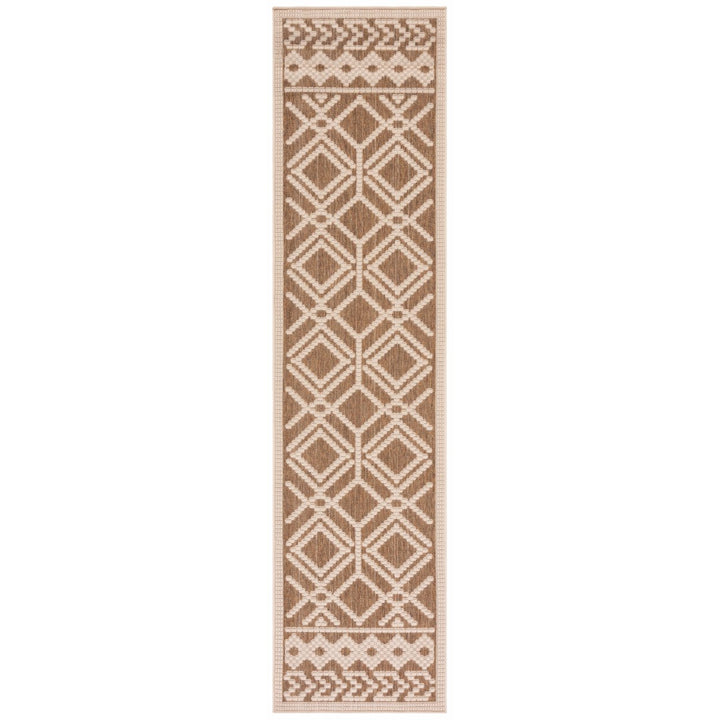 SAFAVIEH Martha Stewart Outdoor MSRO374B Camel/ Beige Rug Image 1