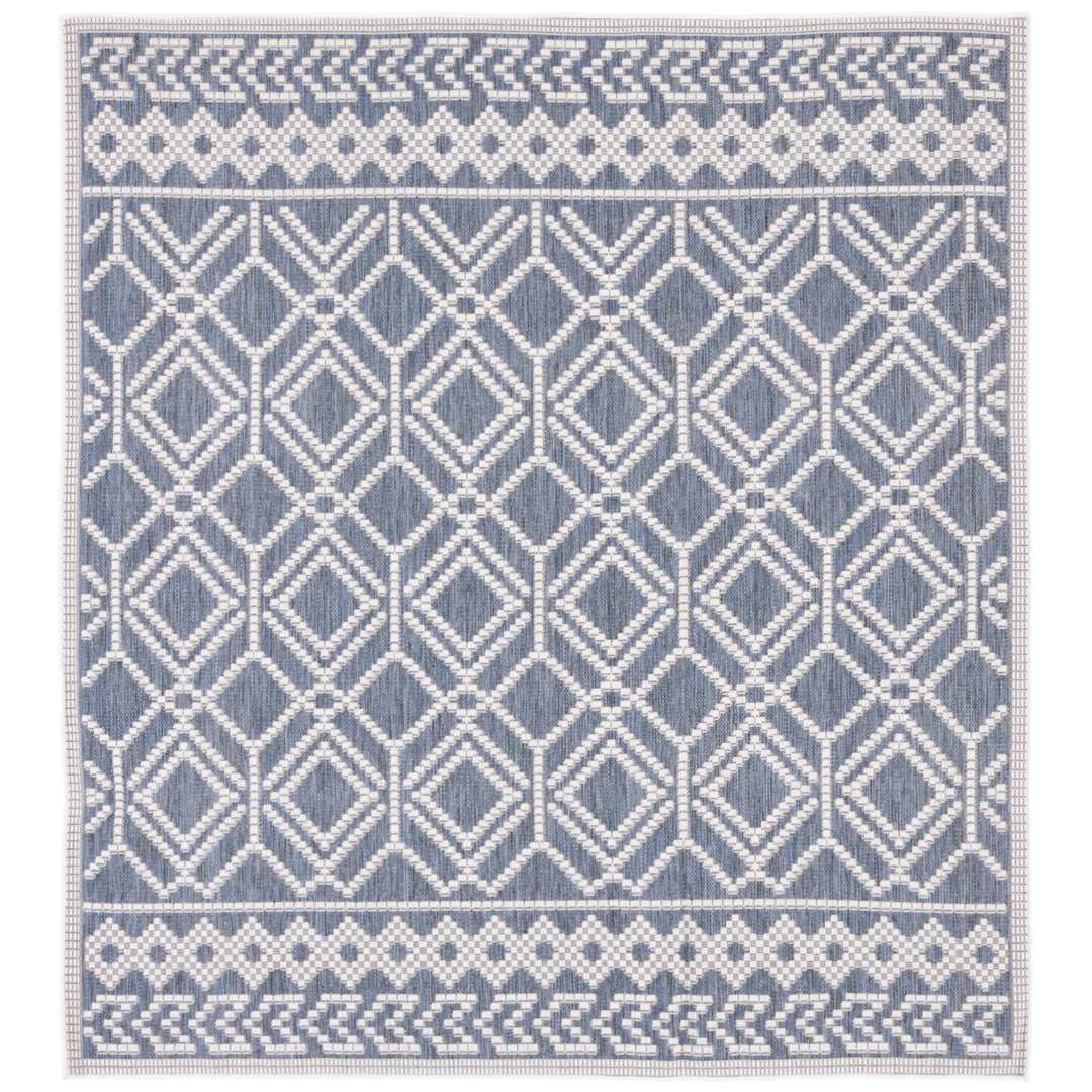 SAFAVIEH Martha Stewart Outdoor MSRO374F Grey/ Ivory Rug Image 4