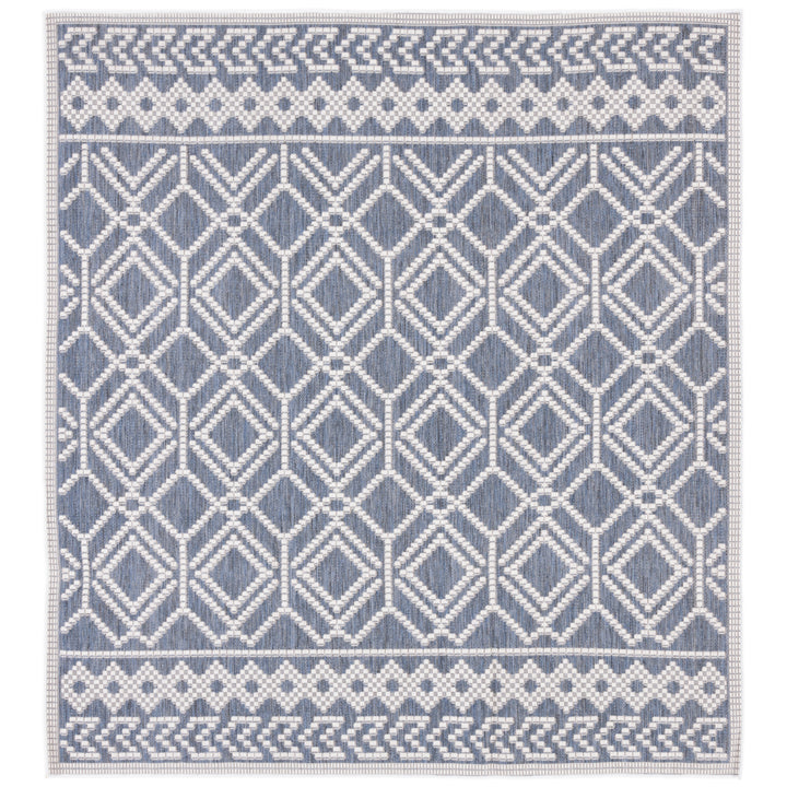 SAFAVIEH Martha Stewart Outdoor MSRO374F Grey/ Ivory Rug Image 4