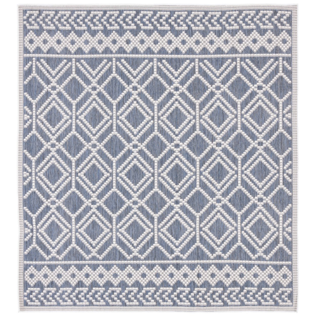 SAFAVIEH Martha Stewart Outdoor MSRO374F Grey/ Ivory Rug Image 1