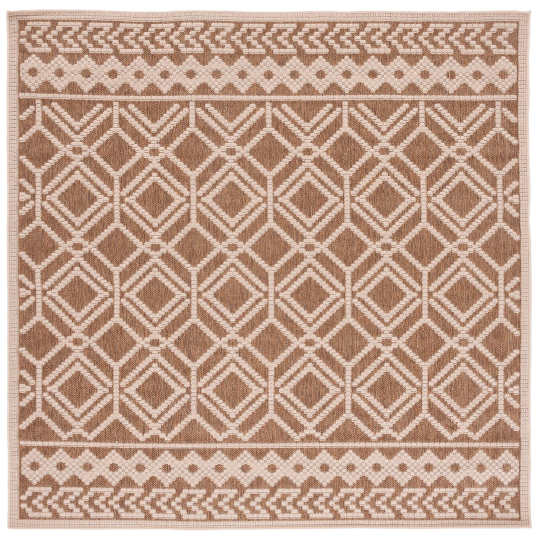 SAFAVIEH Martha Stewart Outdoor MSRO374B Camel/ Beige Rug Image 1