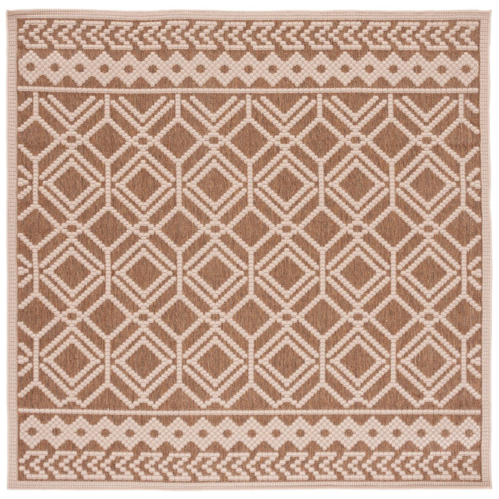 SAFAVIEH Martha Stewart Outdoor MSRO374B Camel/ Beige Rug Image 1