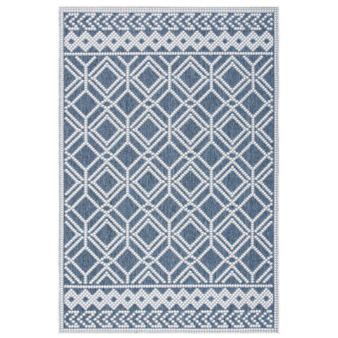 SAFAVIEH Martha Stewart Outdoor MSRO374F Grey/ Ivory Rug Image 1