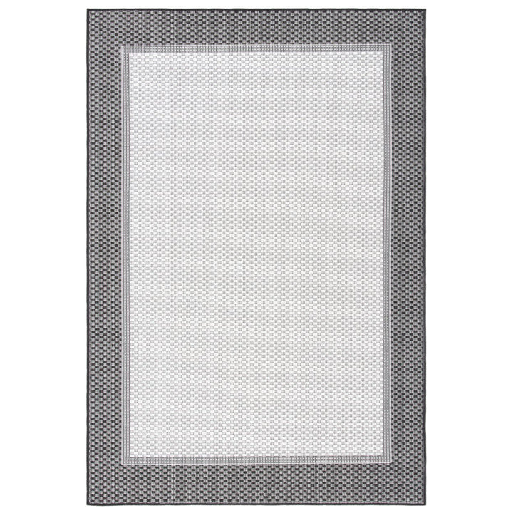 SAFAVIEH Martha Stewart Outdoor MSRO386H Ivory/ Charcoal Rug Image 6