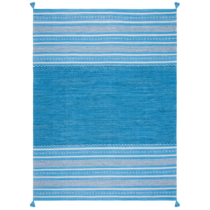 SAFAVIEH Montauk MTK215M Handwoven Blue / Grey Rug Image 1