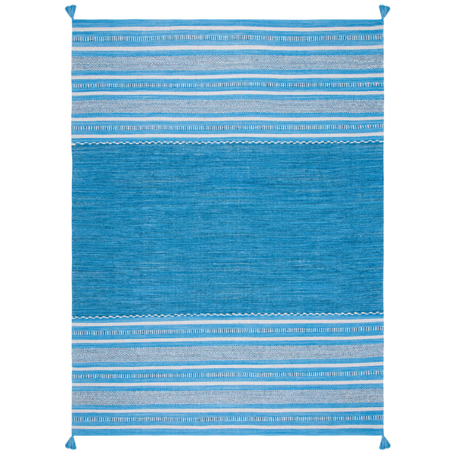 SAFAVIEH Montauk MTK215M Handwoven Blue / Grey Rug Image 1