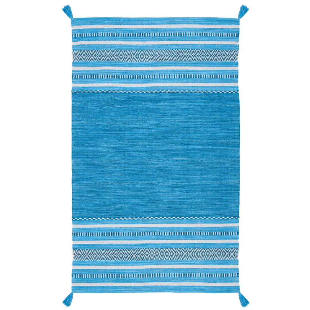 SAFAVIEH Montauk MTK215M Handwoven Blue / Grey Rug Image 1