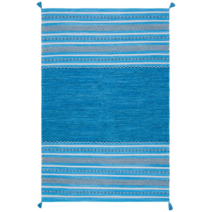 SAFAVIEH Montauk MTK215M Handwoven Blue / Grey Rug Image 1