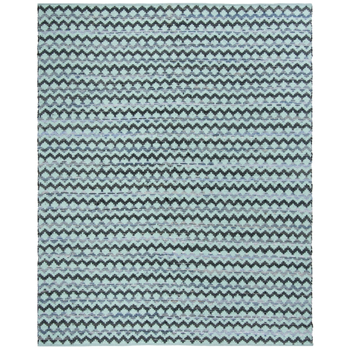 SAFAVIEH Montauk MTK120K Turquoise / Blue/Black Rug Image 1