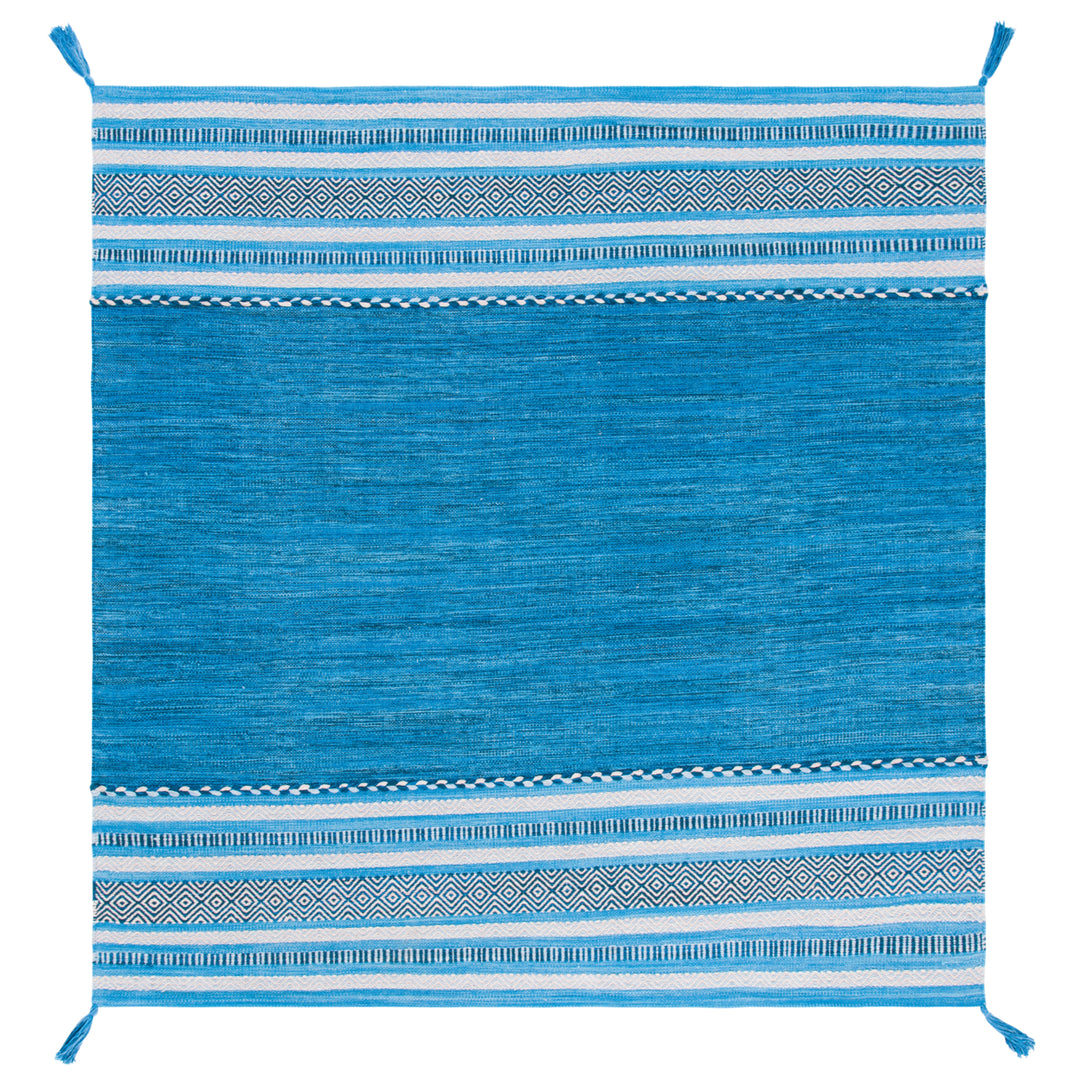 SAFAVIEH Montauk MTK215M Handwoven Blue / Grey Rug Image 5