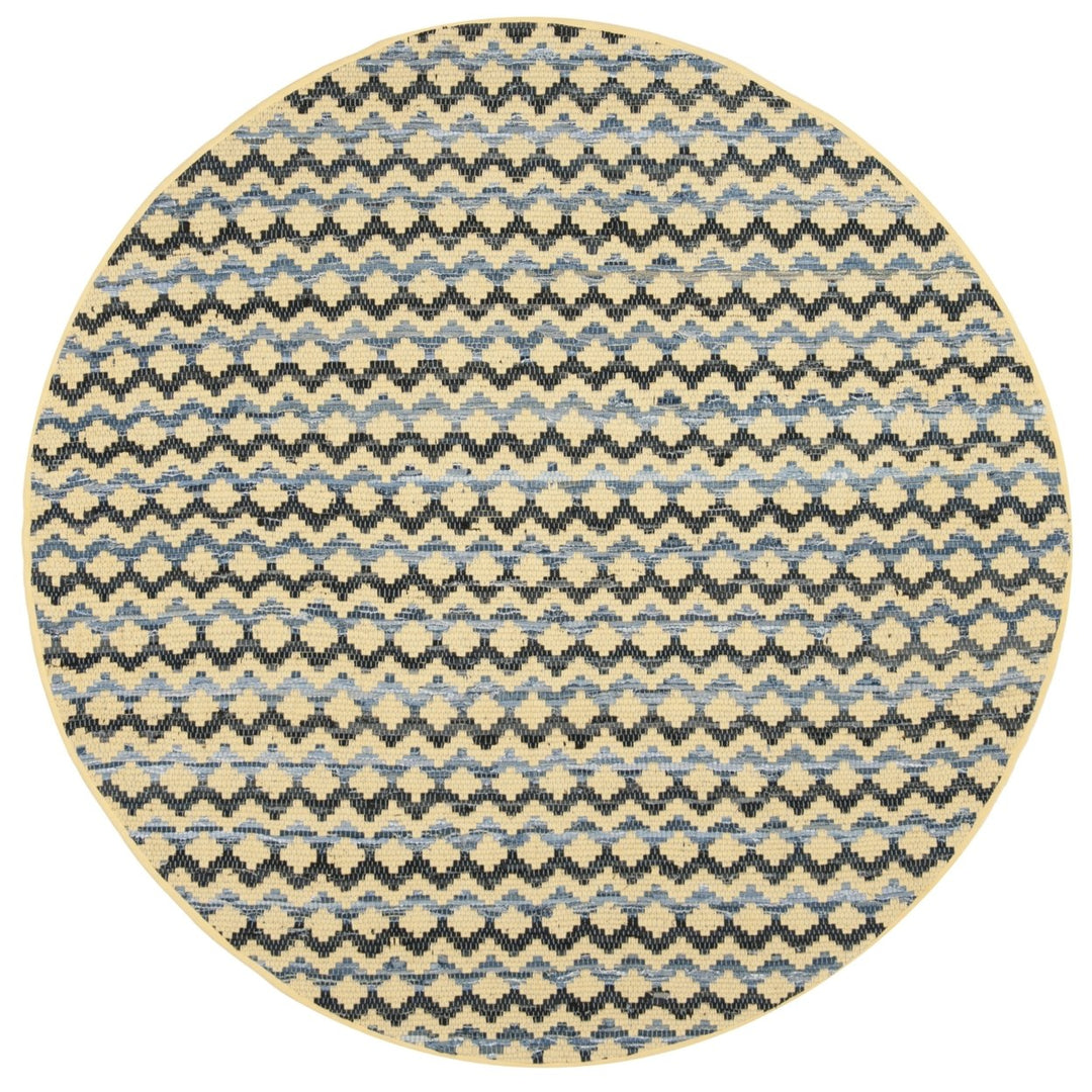 SAFAVIEH Montauk MTK120D Handwoven Gold / Blue/Black Rug Image 1