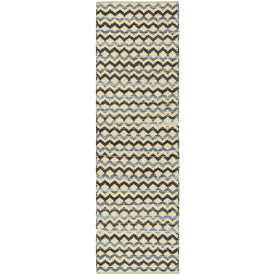 SAFAVIEH Montauk MTK120D Handwoven Gold / Blue/Black Rug Image 1