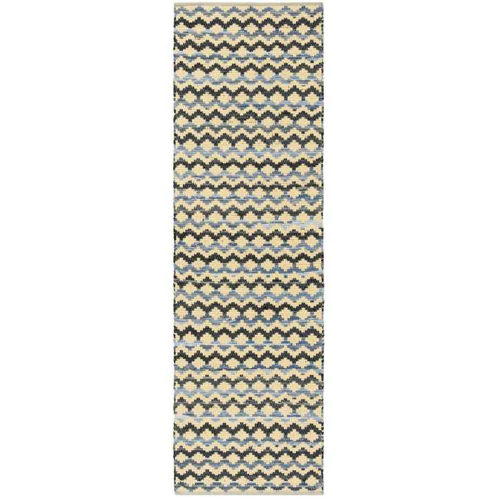 SAFAVIEH Montauk MTK120D Handwoven Gold / Blue/Black Rug Image 1