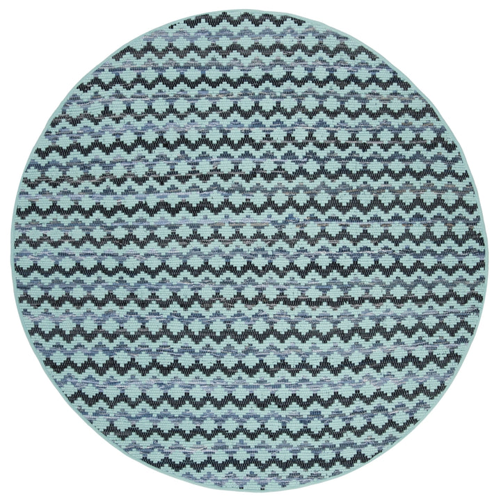 SAFAVIEH Montauk MTK120K Turquoise / Blue/Black Rug Image 4