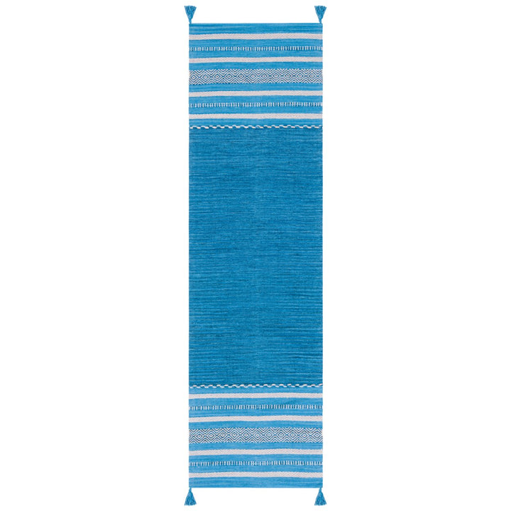 SAFAVIEH Montauk MTK215M Handwoven Blue / Grey Rug Image 1