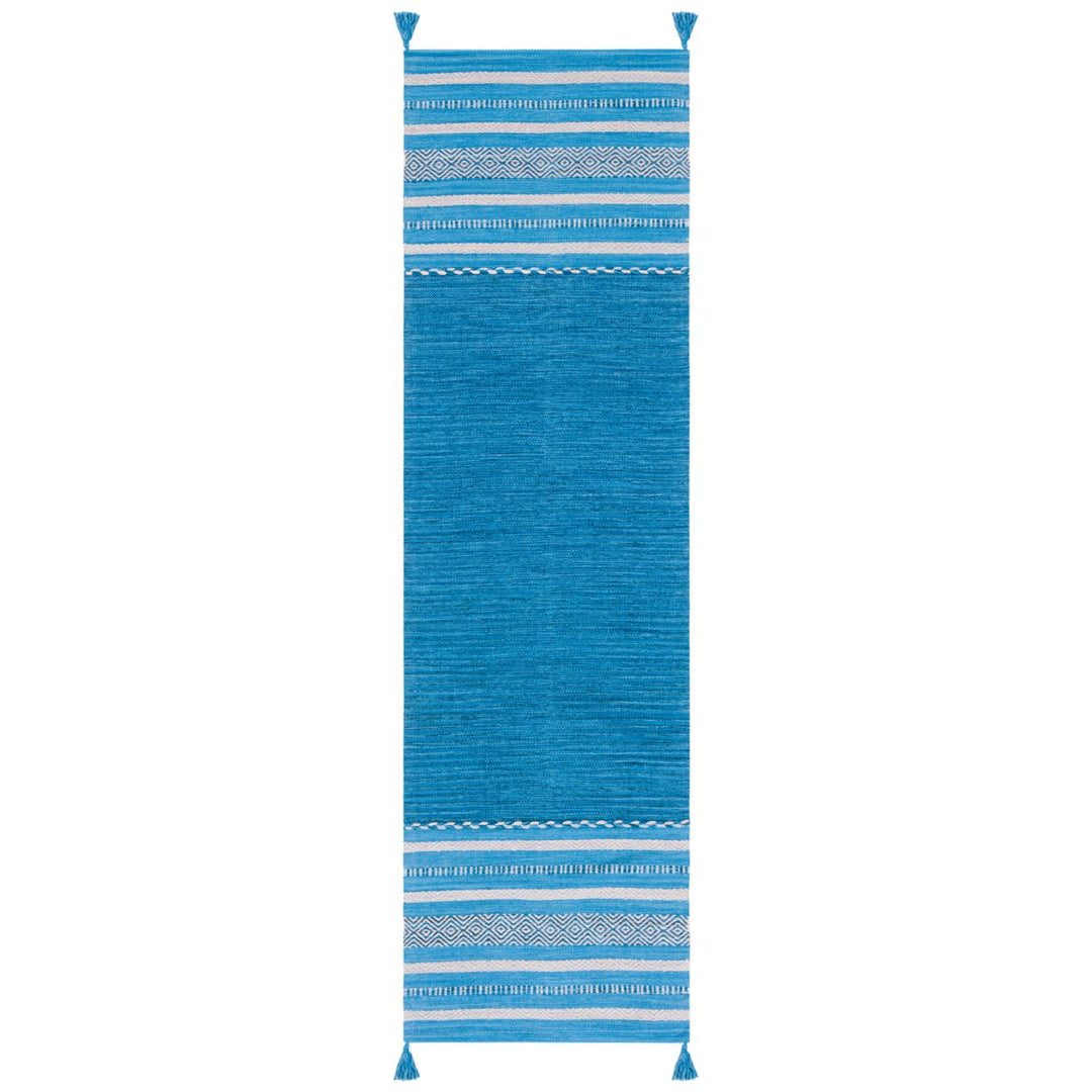 SAFAVIEH Montauk MTK215M Handwoven Blue / Grey Rug Image 1