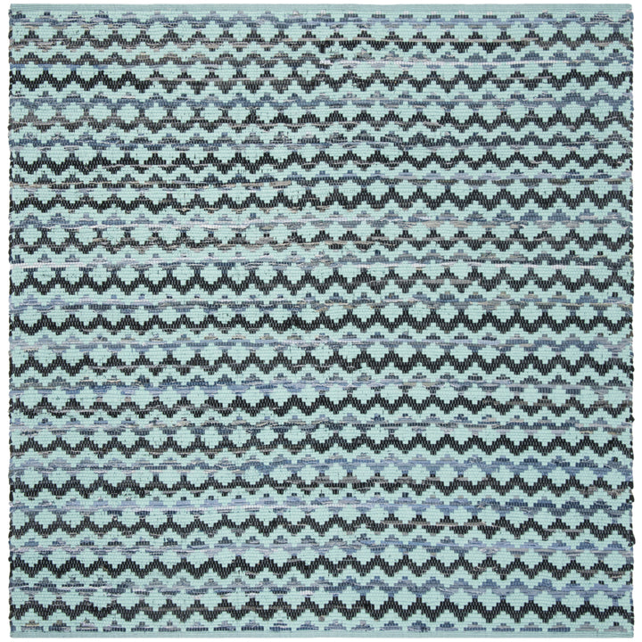 SAFAVIEH Montauk MTK120K Turquoise / Blue/Black Rug Image 6