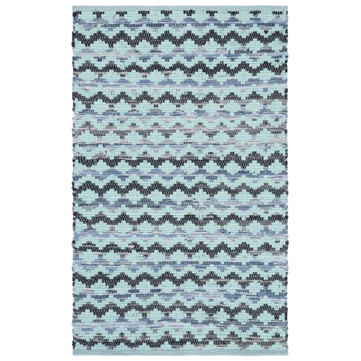 SAFAVIEH Montauk MTK120K Turquoise / Blue/Black Rug Image 8