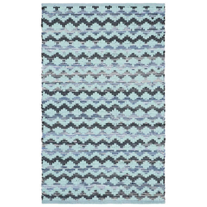 SAFAVIEH Montauk MTK120K Turquoise / Blue/Black Rug Image 1