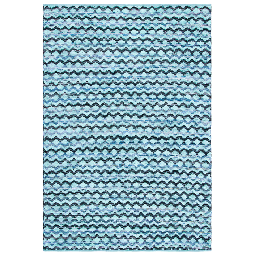 SAFAVIEH Montauk MTK120K Turquoise / Blue/Black Rug Image 10