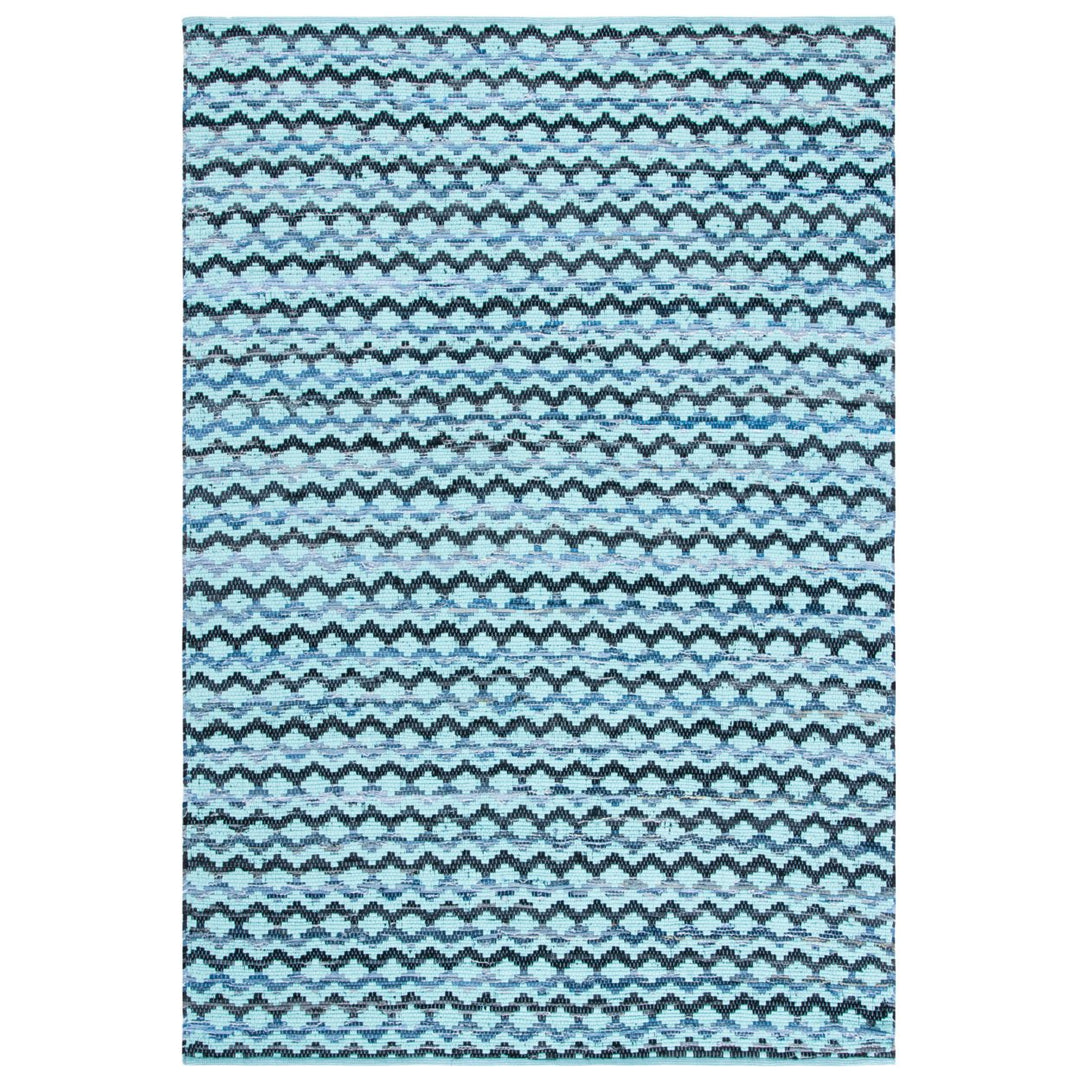 SAFAVIEH Montauk MTK120K Turquoise / Blue/Black Rug Image 1