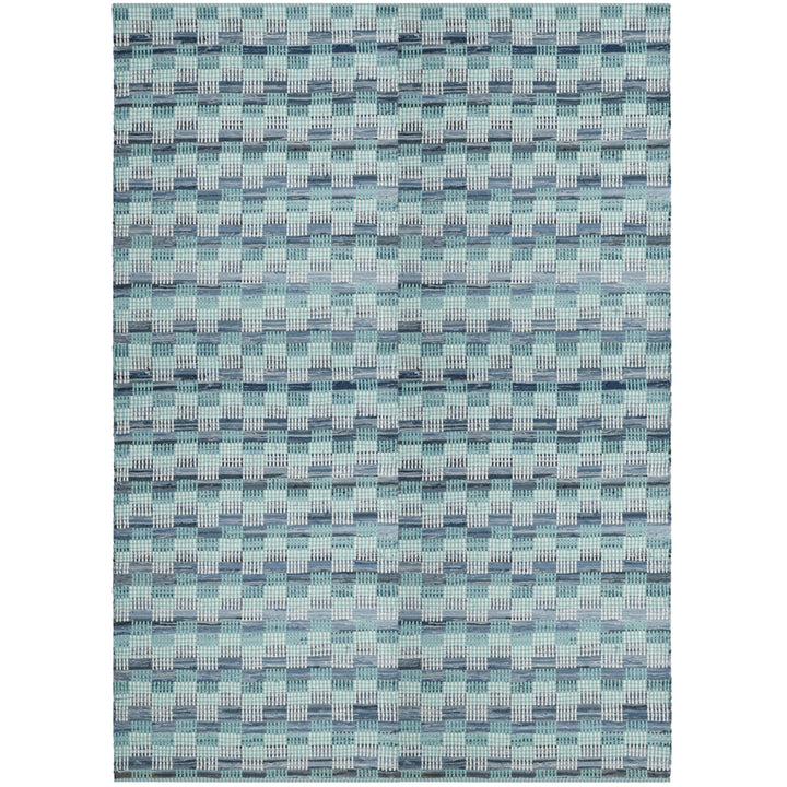 SAFAVIEH Montauk MTK121C Handwoven Turquoise / Multi Rug Image 1