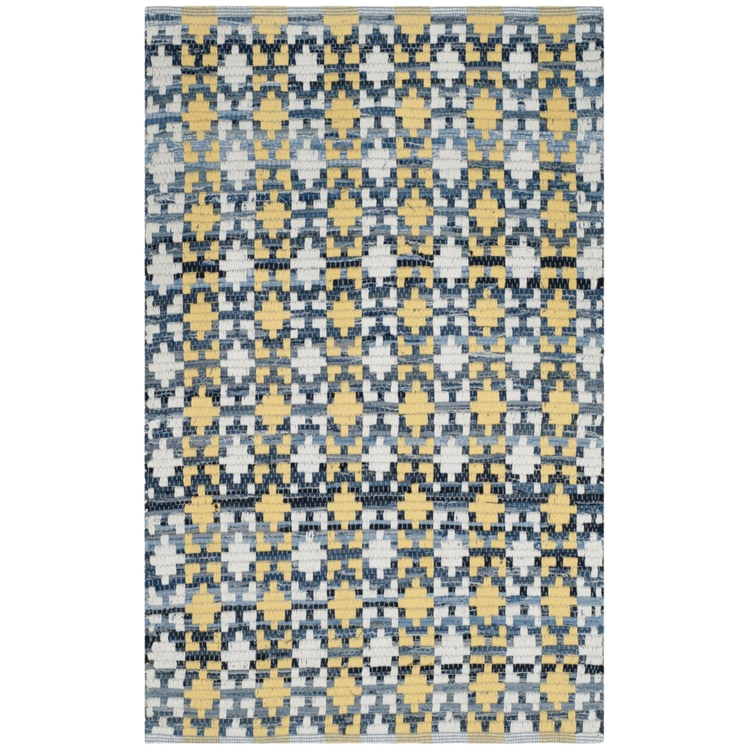 SAFAVIEH Montauk MTK123B Handwoven Gold / Multi Rug Image 1