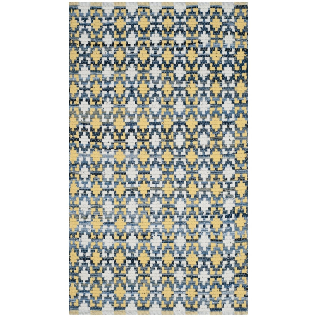 SAFAVIEH Montauk MTK123B Handwoven Gold / Multi Rug Image 1