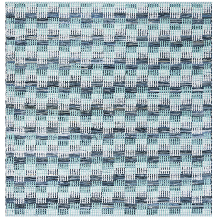 SAFAVIEH Montauk MTK121C Handwoven Turquoise / Multi Rug Image 11