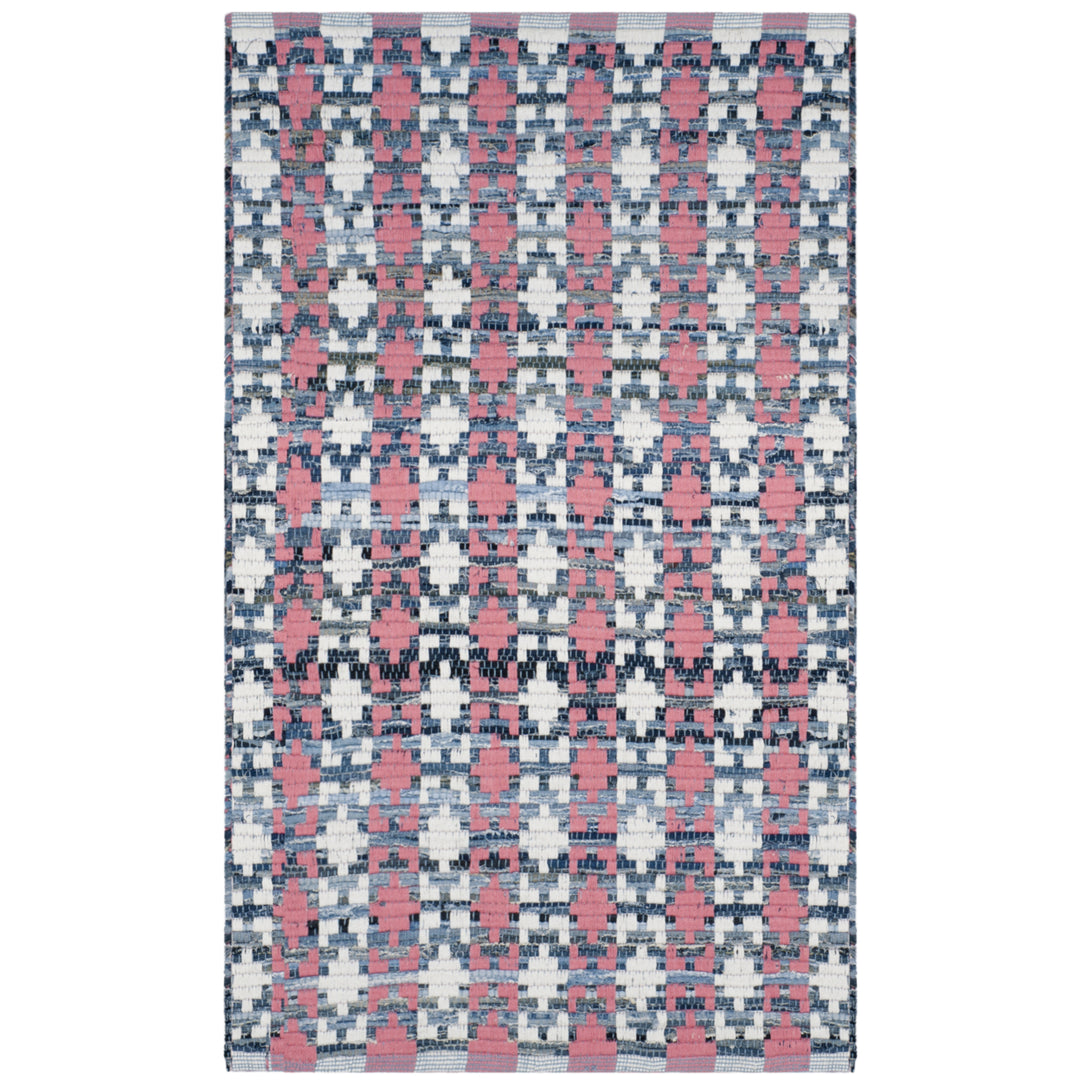 SAFAVIEH Montauk MTK123D Handwoven Coral / Multi Rug Image 2