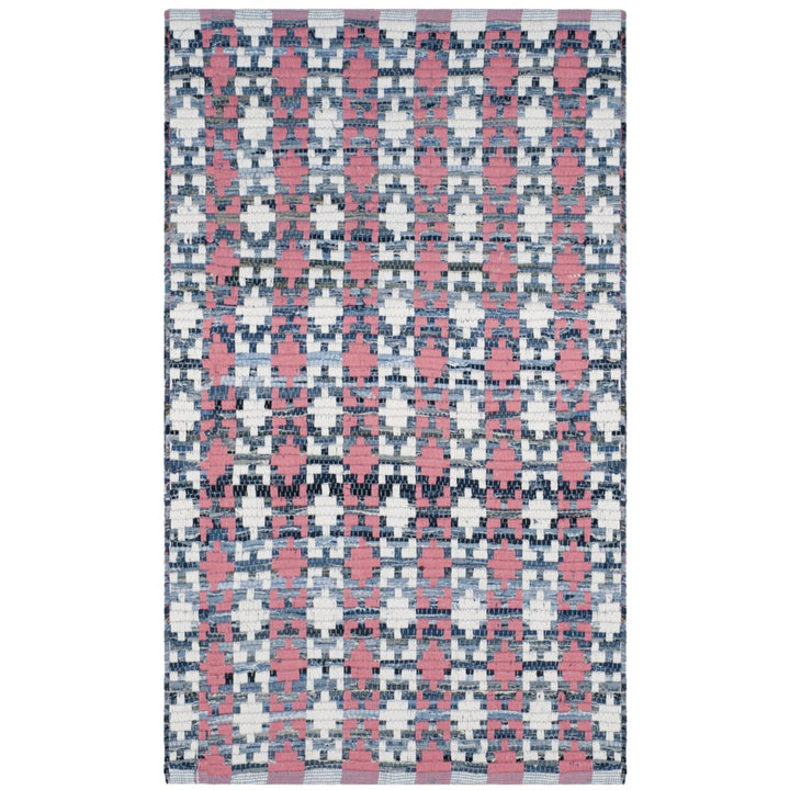 SAFAVIEH Montauk MTK123D Handwoven Coral / Multi Rug Image 1