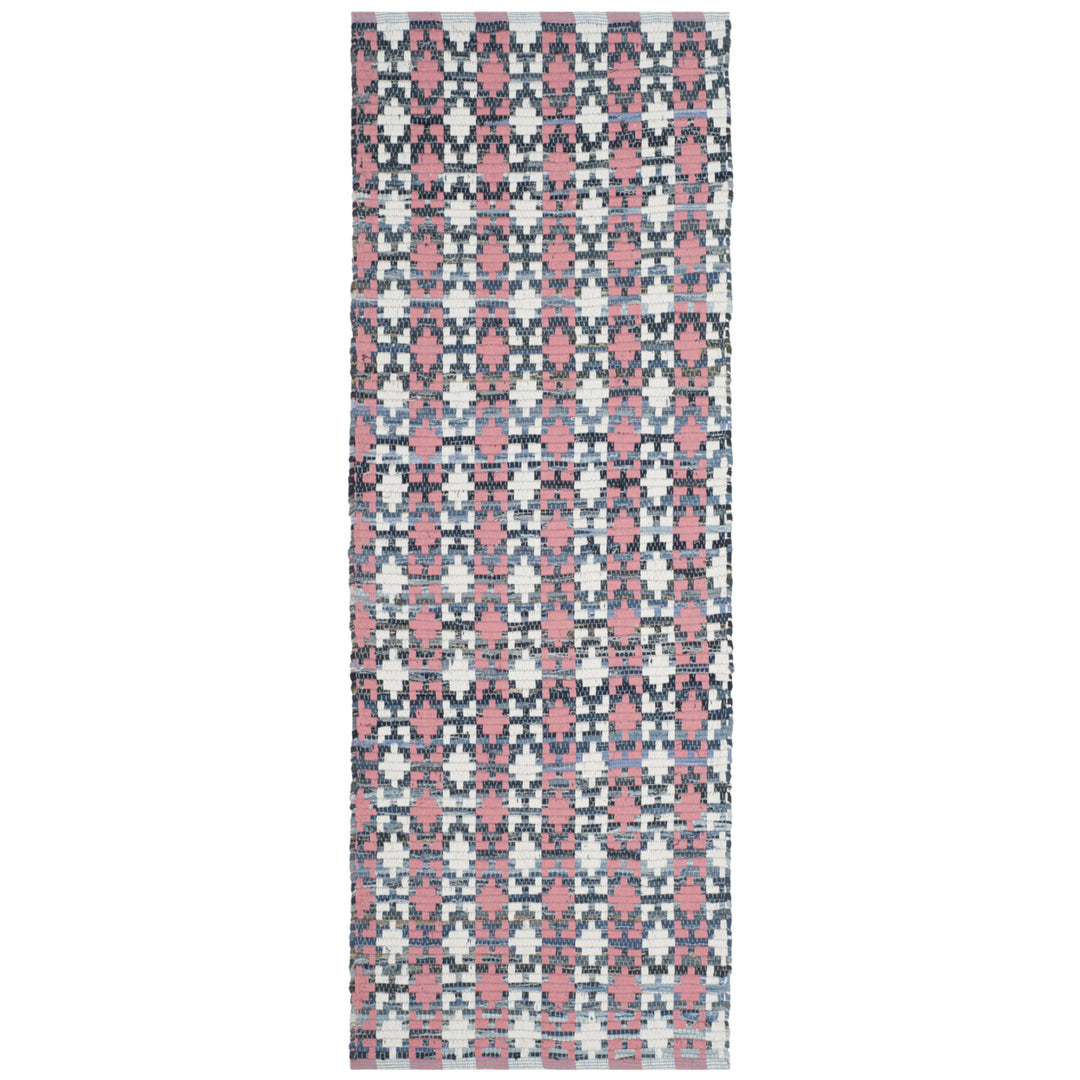 SAFAVIEH Montauk MTK123D Handwoven Coral / Multi Rug Image 3