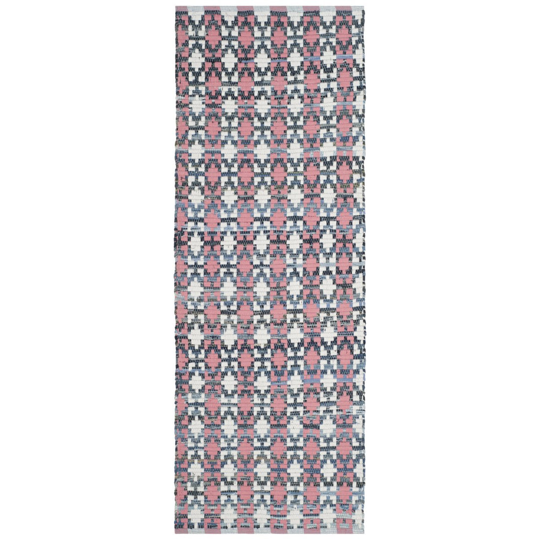 SAFAVIEH Montauk MTK123D Handwoven Coral / Multi Rug Image 1