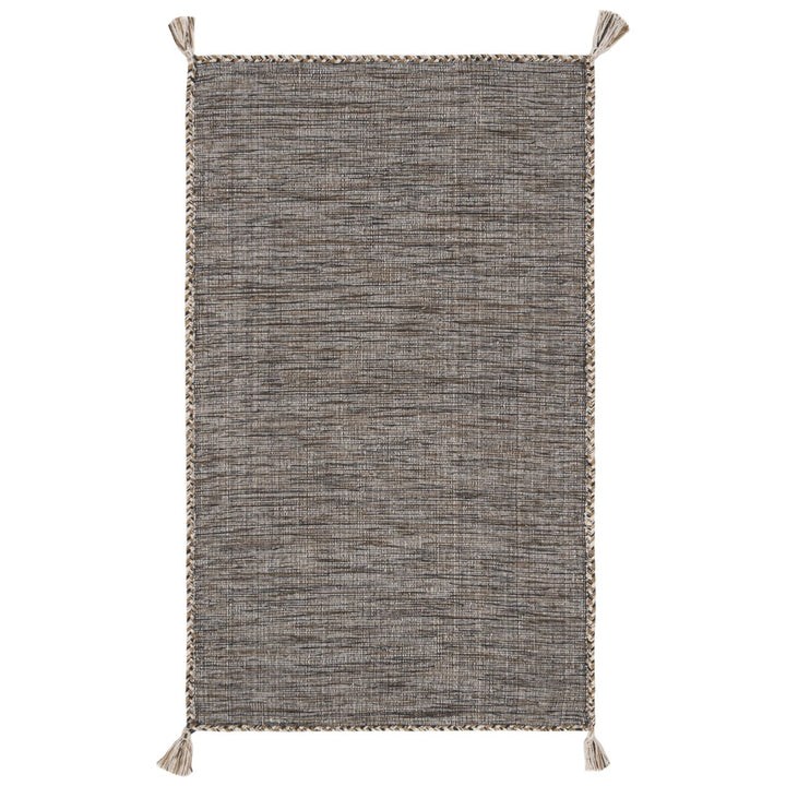 SAFAVIEH Montauk MTK150B Handwoven Beige / Black Rug Image 1