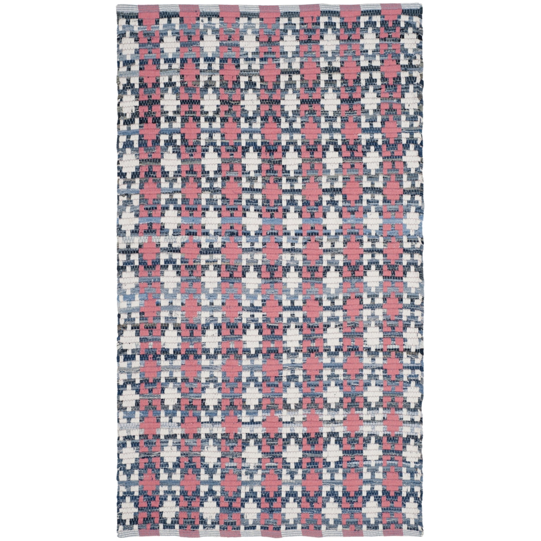 SAFAVIEH Montauk MTK123D Handwoven Coral / Multi Rug Image 5