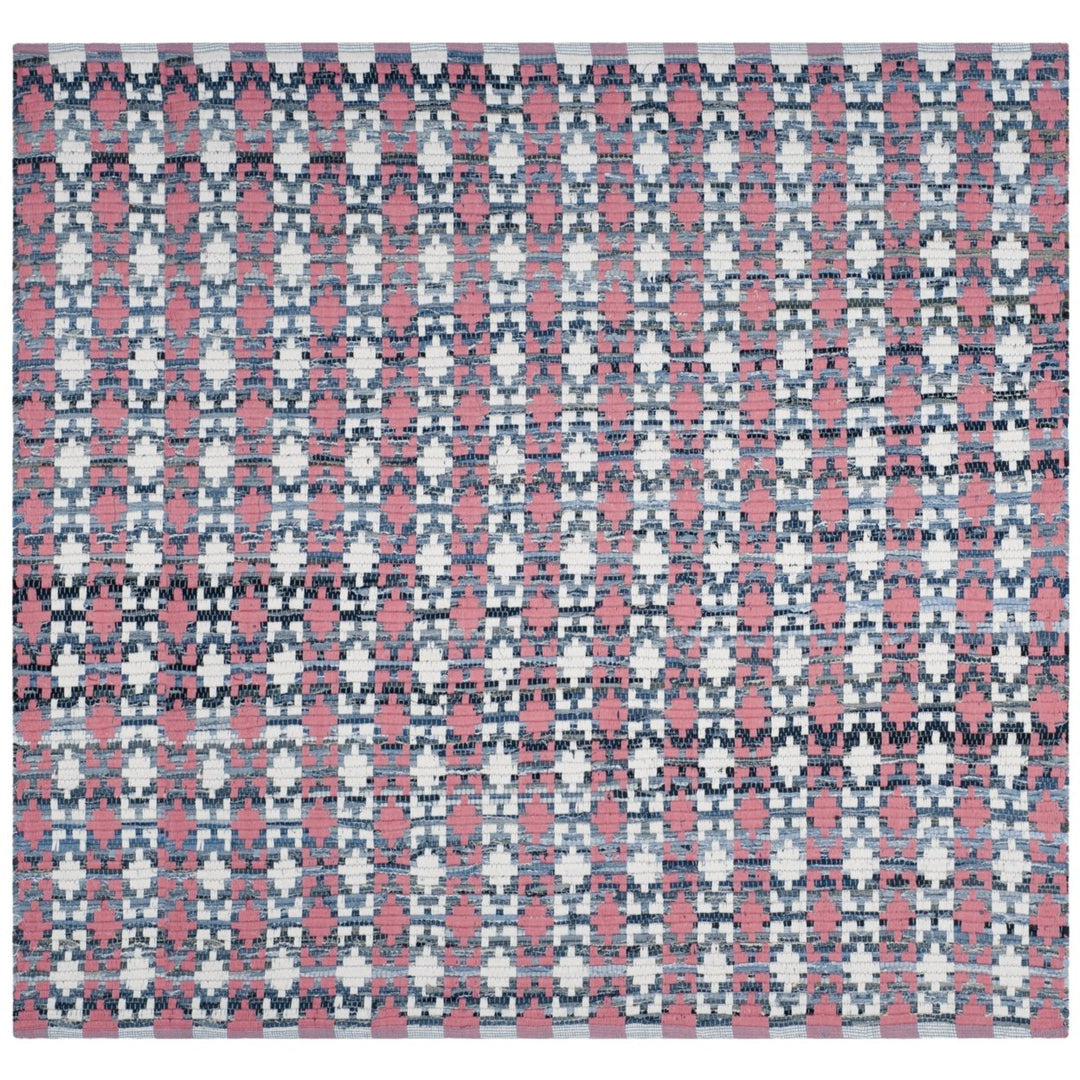 SAFAVIEH Montauk MTK123D Handwoven Coral / Multi Rug Image 1