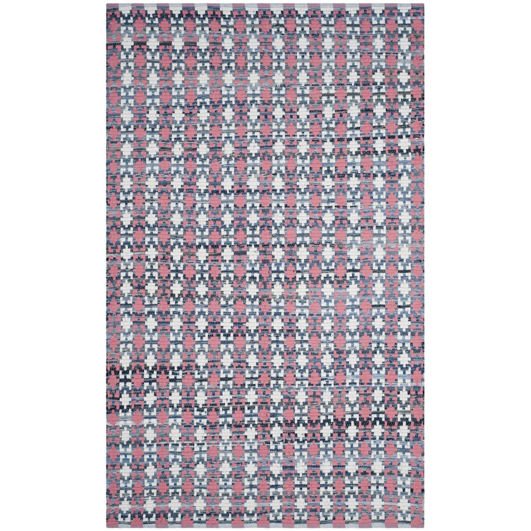 SAFAVIEH Montauk MTK123D Handwoven Coral / Multi Rug Image 1