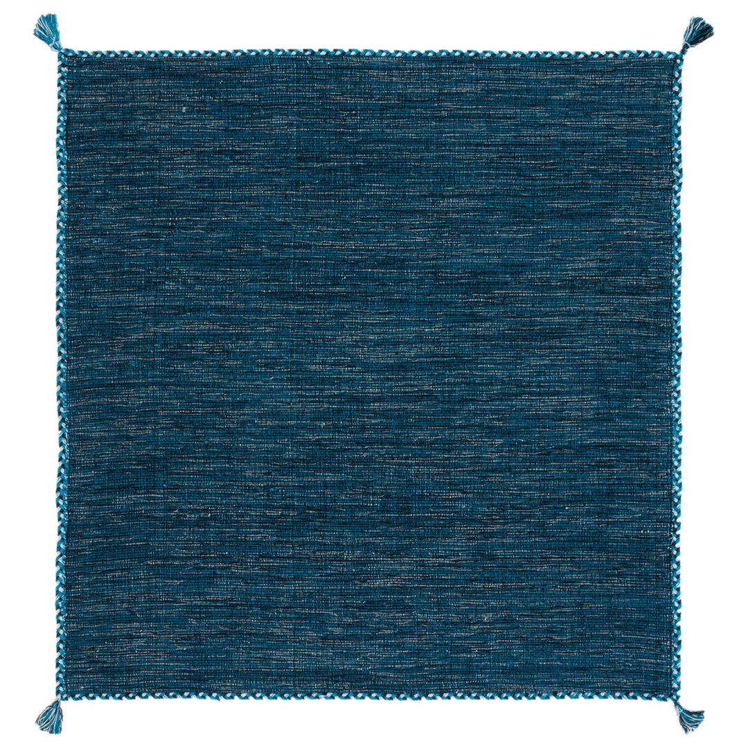 SAFAVIEH Montauk MTK150M Handwoven Blue / Black Rug Image 1