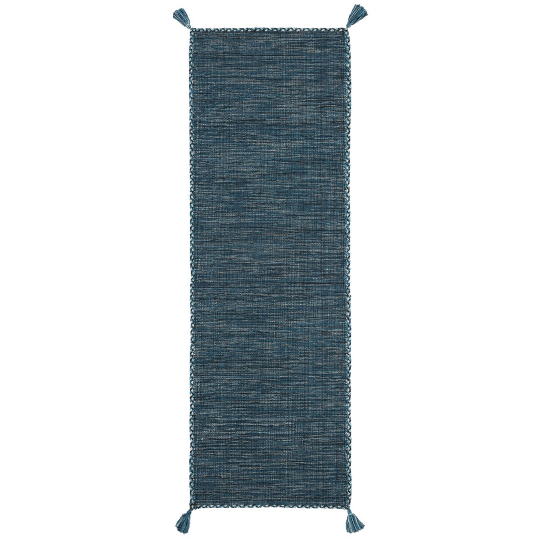 SAFAVIEH Montauk MTK150M Handwoven Blue / Black Rug Image 1