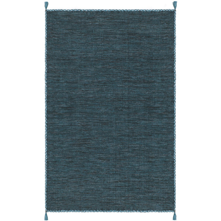 SAFAVIEH Montauk MTK150M Handwoven Blue / Black Rug Image 1