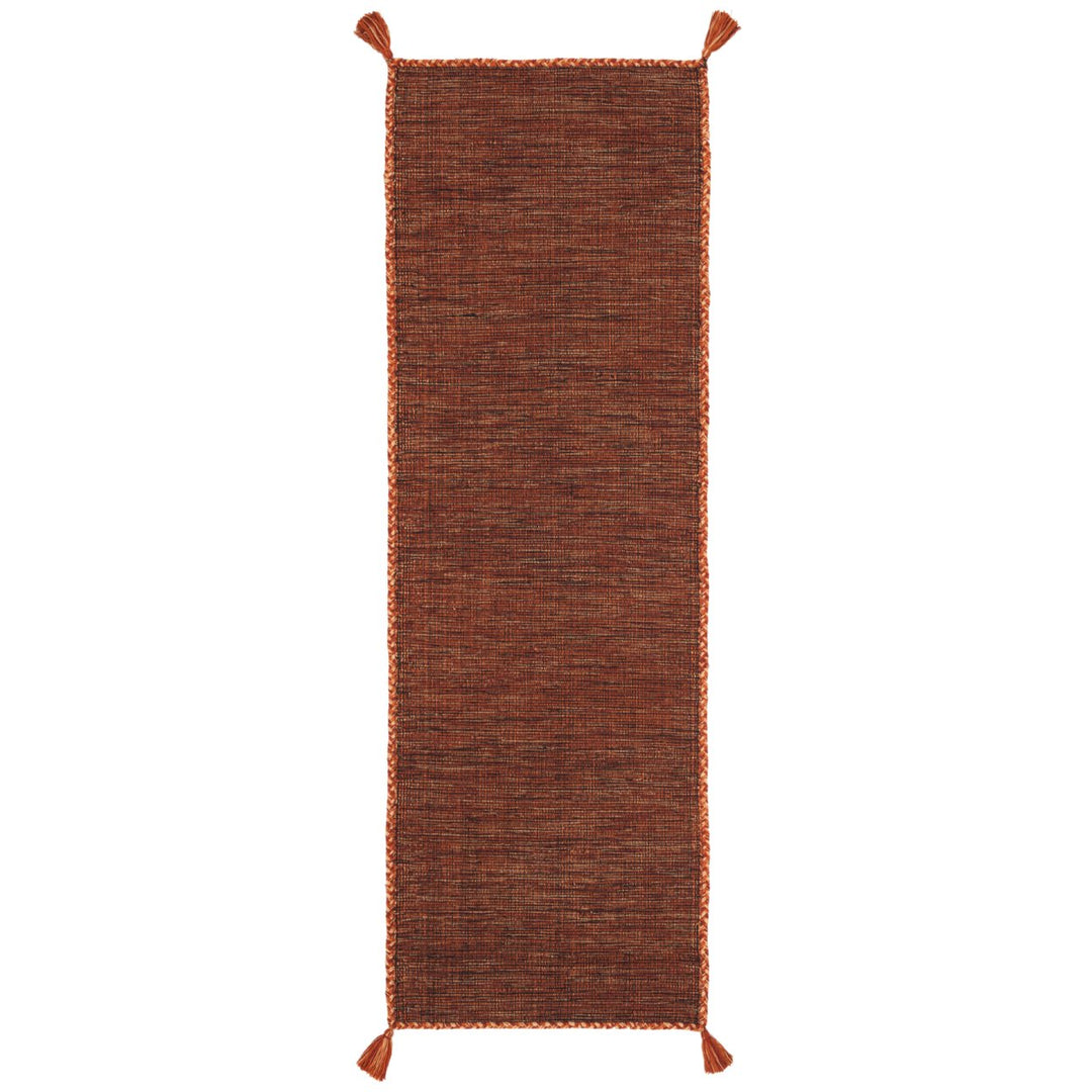 SAFAVIEH Montauk MTK150P Handwoven Orange / Black Rug Image 1