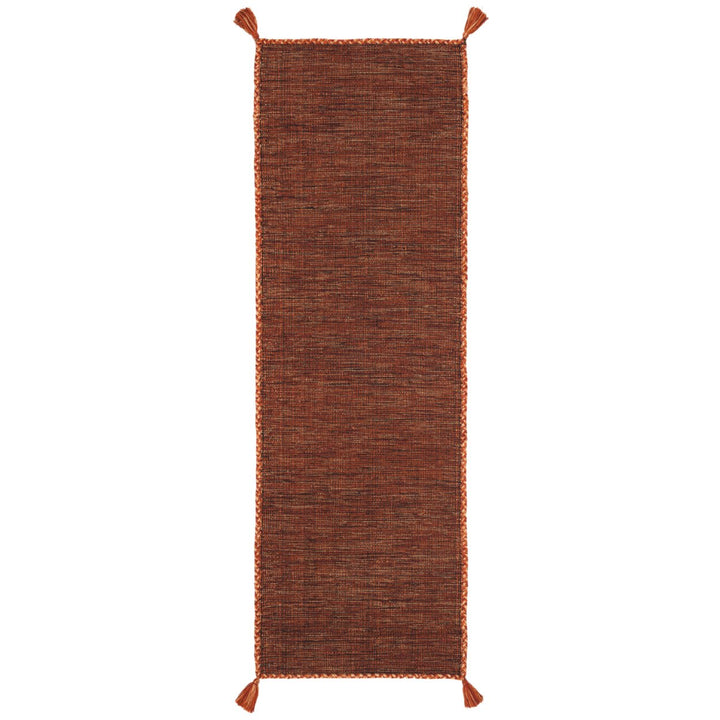 SAFAVIEH Montauk MTK150P Handwoven Orange / Black Rug Image 1