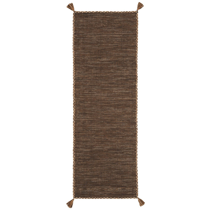 SAFAVIEH Montauk MTK150T Handwoven Brown / Black Rug Image 1