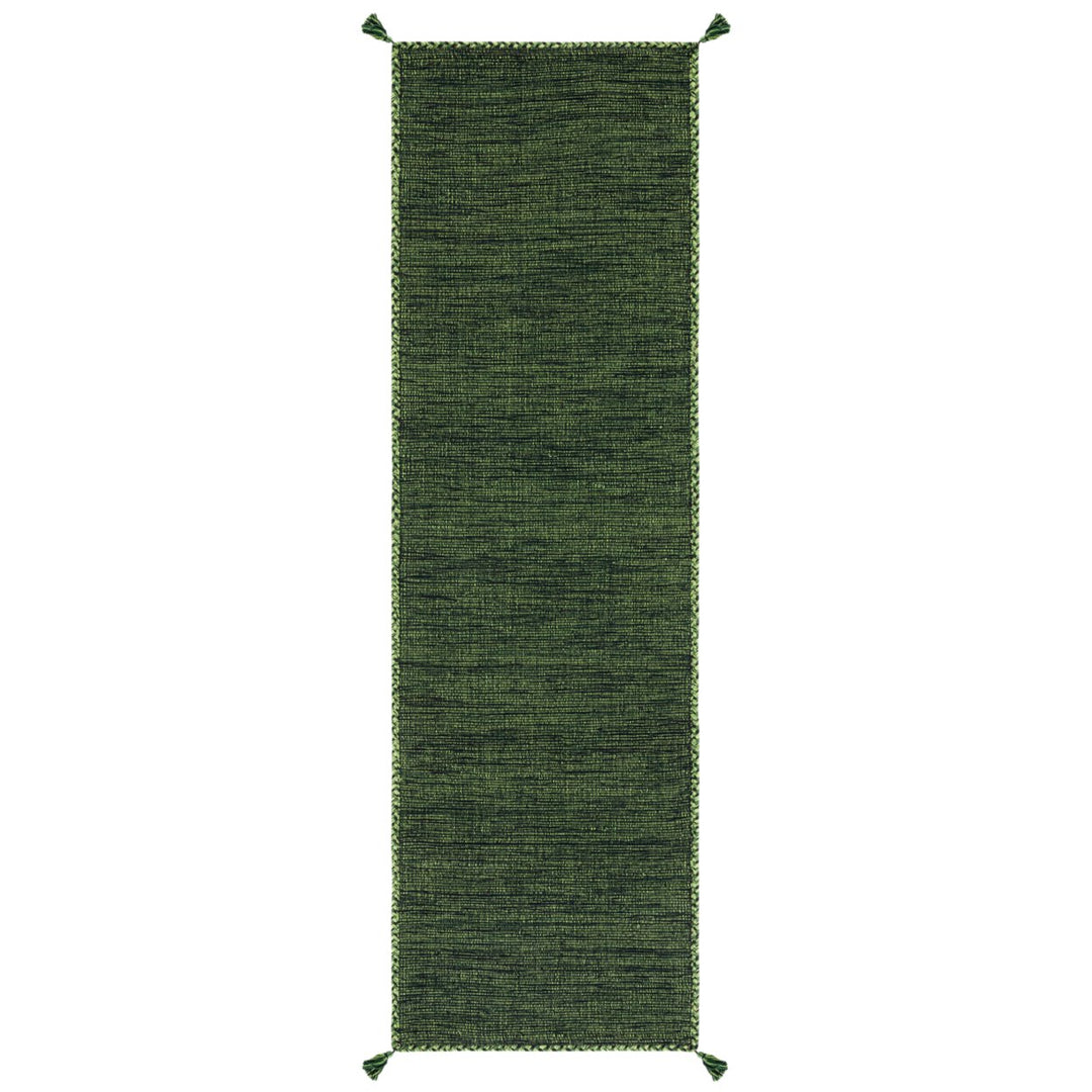 SAFAVIEH Montauk MTK150Y Handwoven Green / Black Rug Image 1