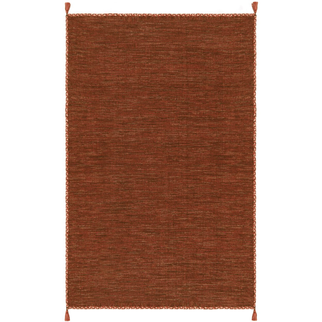 SAFAVIEH Montauk MTK150P Handwoven Orange / Black Rug Image 1