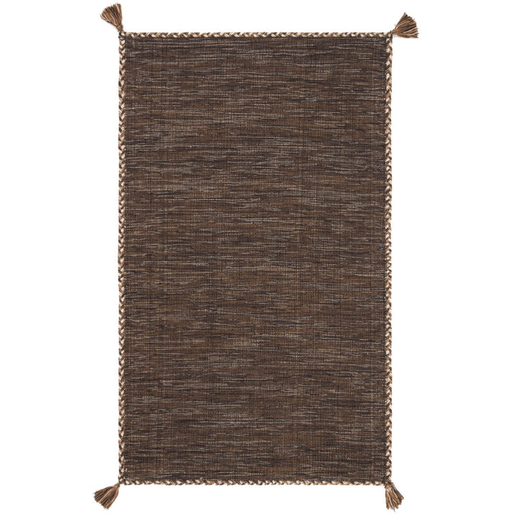 SAFAVIEH Montauk MTK150T Handwoven Brown / Black Rug Image 1