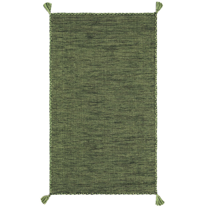 SAFAVIEH Montauk MTK150Y Handwoven Green / Black Rug Image 1